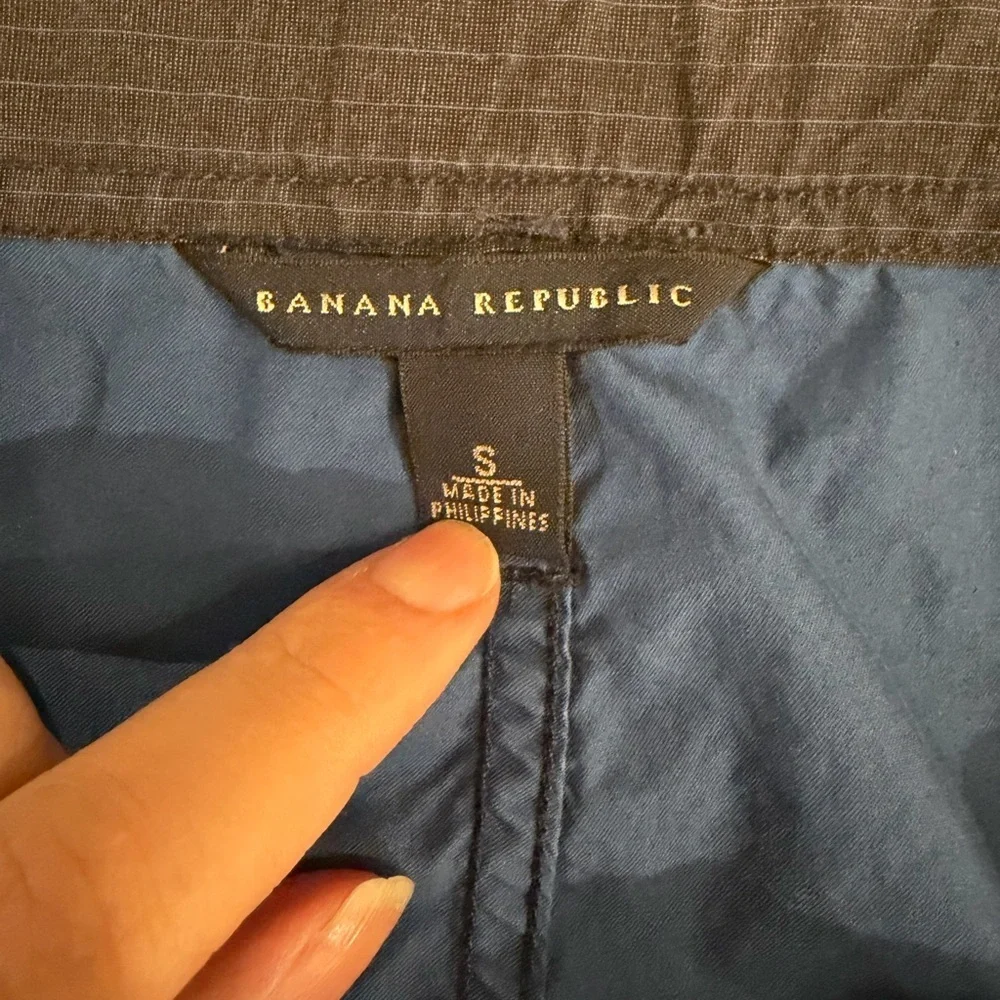 Banana Republic Men's Casual Wide Leg Snap Blue Pants size Small